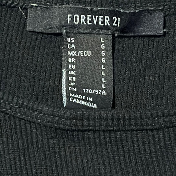 Forever 21 Ribbed Crop Top - Picture 4 of 4